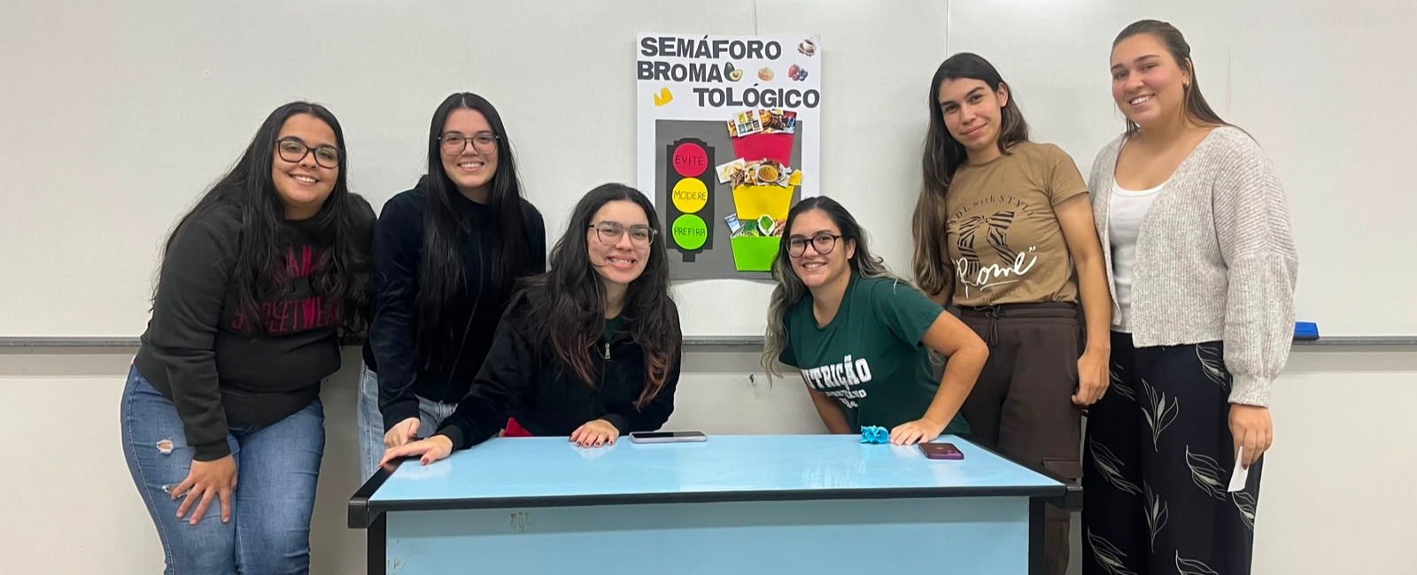 Semáforo Nutricional é tema de atividade prática dos alunos de Nutrição
